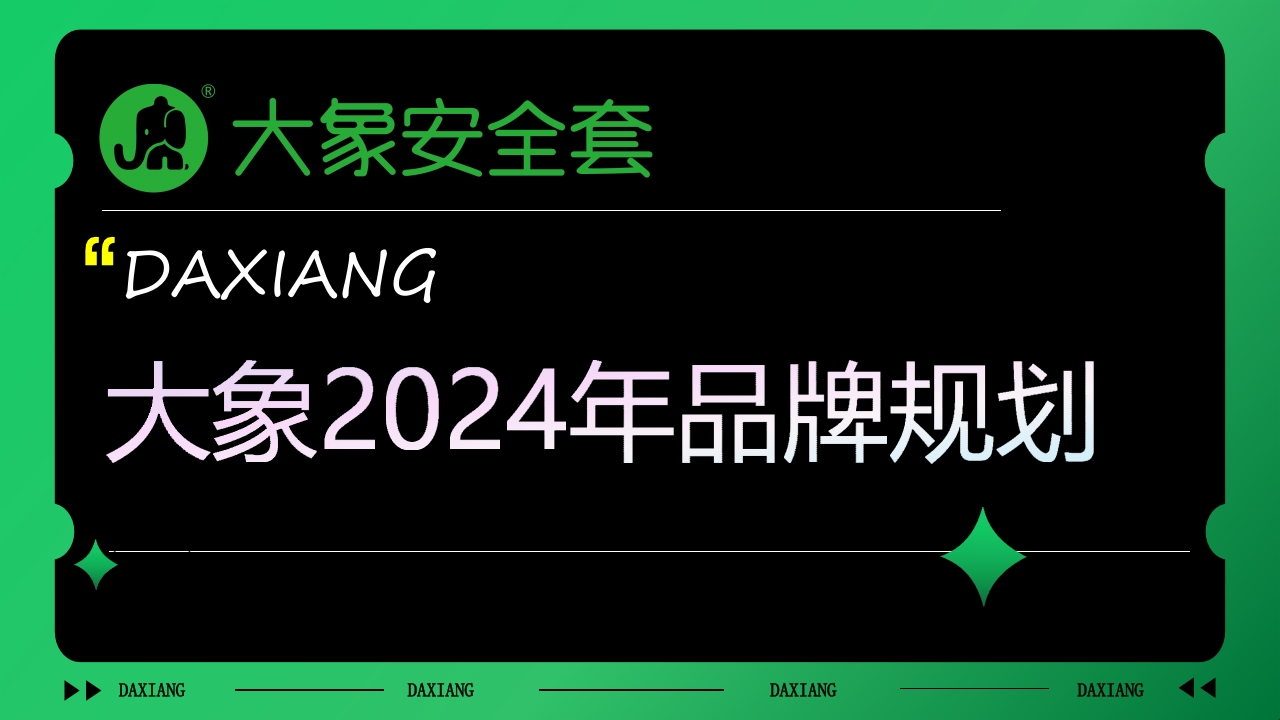 2024大象安全套品牌年度规划-策划岛