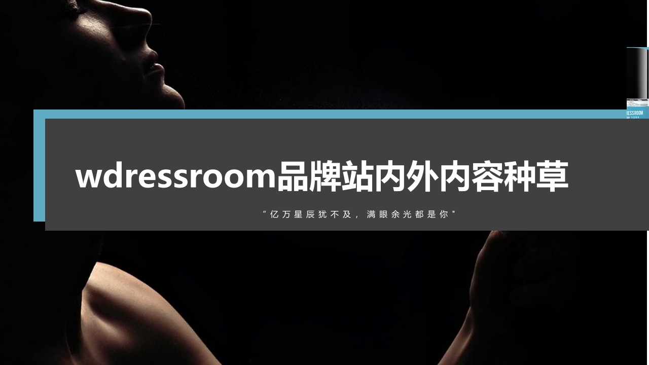wdressroom香氛品牌站内外内容种草-策划岛