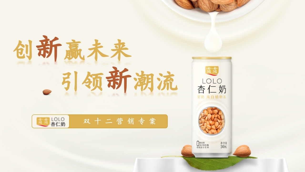 露露杏仁奶双十二小红书营销方案-策划岛